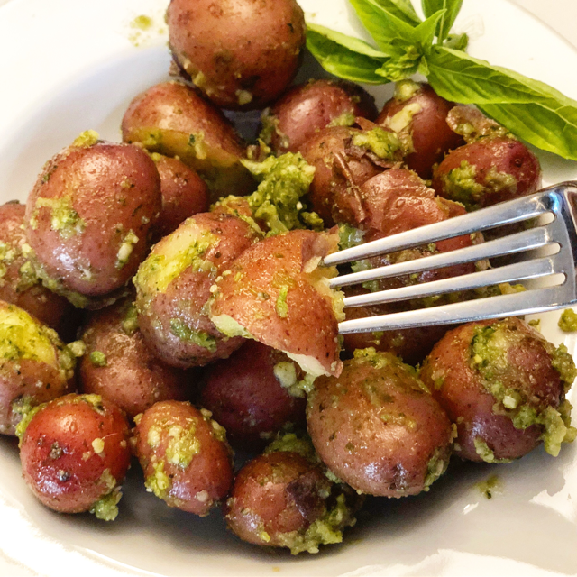 Pesto Redskin Potatoes