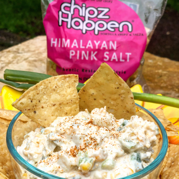 Corn, Jicama, & Chile Cheesy Fiesta Dip Artful Palate