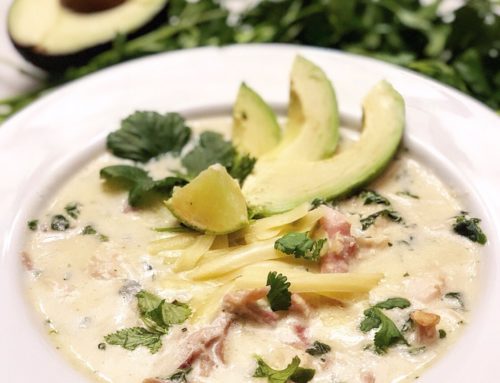 Cheesy Chicken Enchilada Verde Soup for the Instant Pot